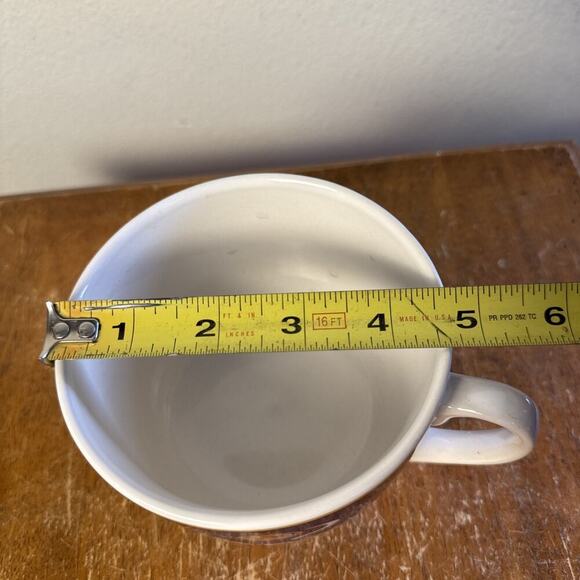 DISNEY Large Latte Cup & Saucer Minnie Mouse Vegetable Soup‎ Coffee Mug - Picture 4 of 9